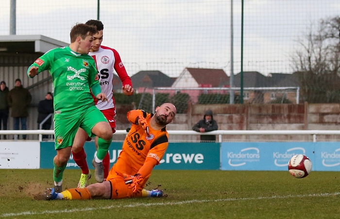 Second-half - Sean Cooke equalises for the Dabbers in the 83rd minute (1)