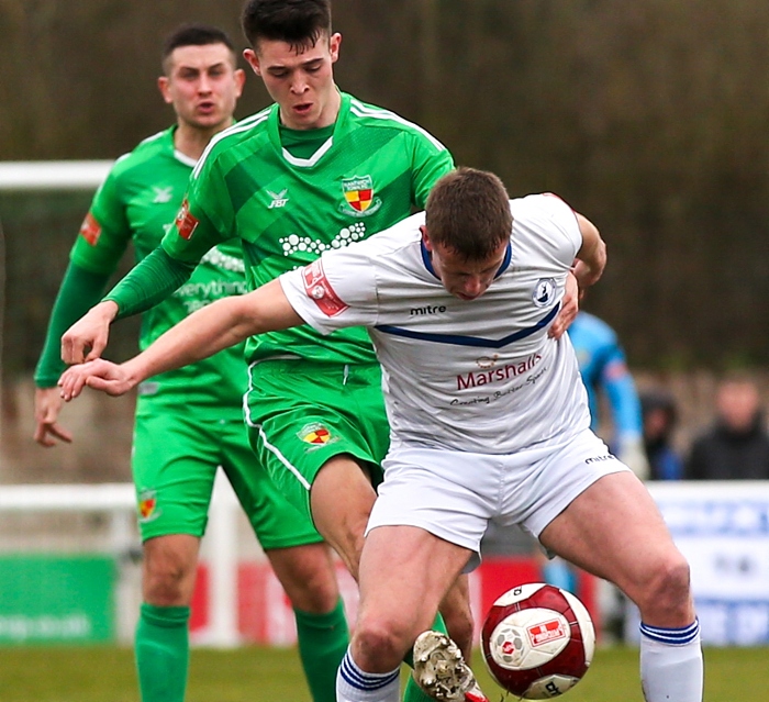 First-half - Joe Malkin gets the ball (1)