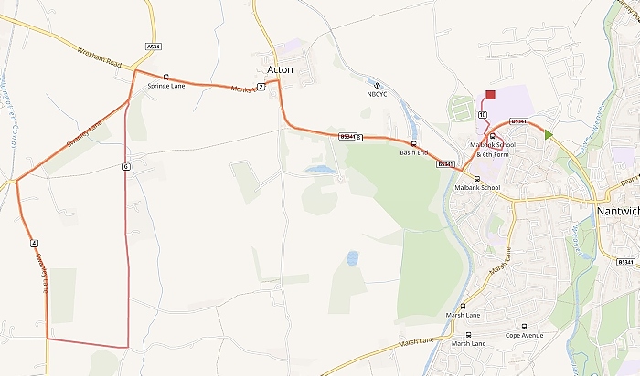 Nantwich 10k Road Race - 2022 route (1)