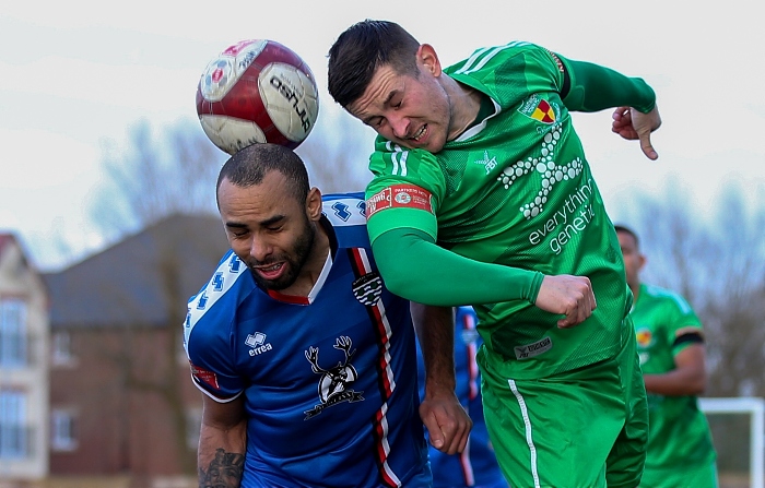 Second-half v Whitby - Matt Bell wins the header (1)