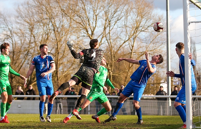 v Whitby - Second-half - Nantwich goal - Joel Stair heads the corner into the ground and looping over the keeper! (1)