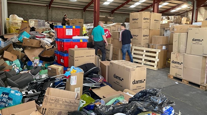 ukraine refugee distribution centre wrexham 1