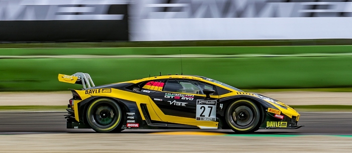 Driver Jordan Witt racing at Imola in Italy