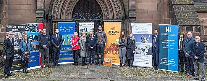 Nantwich Food Festival Gold and Silver Sponsors and Festival Directors at recent photoshoot (1)