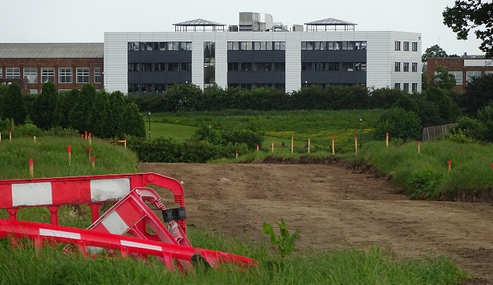 North West Crewe Package - access road with Bentley Motors in background (1)