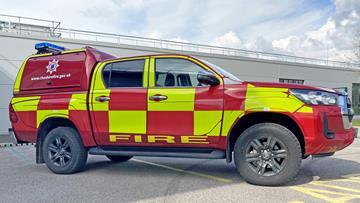 Cheshire Fire service pick-up trucks