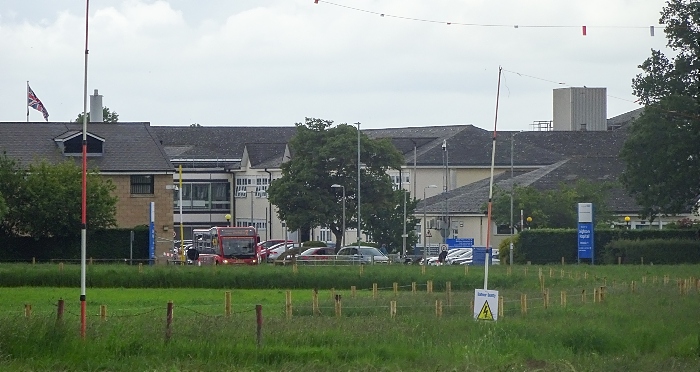 Work begins to realign Smithy Lane at North West Crewe Package site opposite Leighton Hospital (1)