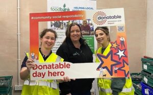 Donatable ‘serves up’ business volunteers for Nantwich Foodbank