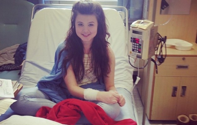 Eleanor in hospital bed