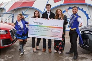 Crewe-based Swansway Motor Group donates £4,640 to Circus Starr