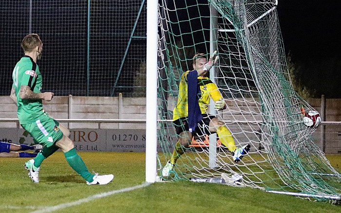 2nd goal - low cross is turned home by Steve Jones