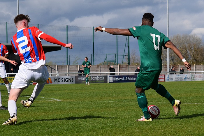 3rd goal - Osebi Abadaki prepares to shoot