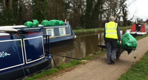 A boater lends a hand with transport