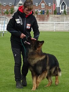 A competitor with her German Shepherd dog (1)