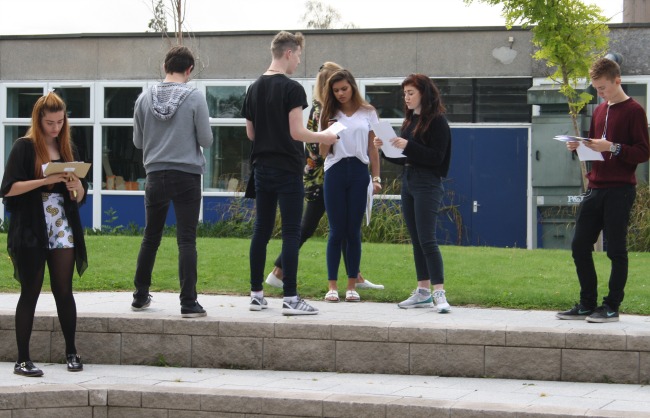 A level results day at BL6 Nantwich