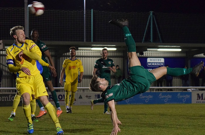 A spectacular overhead kick from Josh Hancock was saved by Matlock goalkeeper Phil Barnes