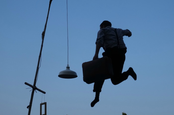 A trampoline acrobat - The Lost Carnival