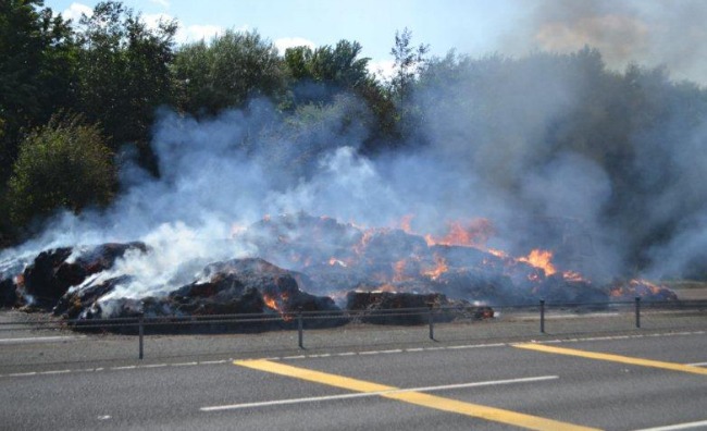 A500 HGV fire