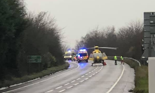 A51 by pass crash - pic by Tony Butler