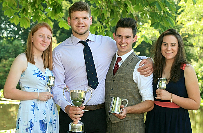 AGRIC L3 Ext Dairy Group l-r Alice Cork, Rowan Braunton, James Monton & Siobhan Rutter (1)