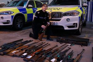 Cheshire Police stage illegal firearms amnesty