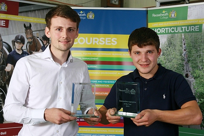 Advanced apprentice of the yr Ben Graham and Intermediate apprentice of the yr Adam Trigg (1)