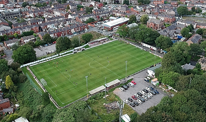 Nantwich Town away at Atherton Collieries