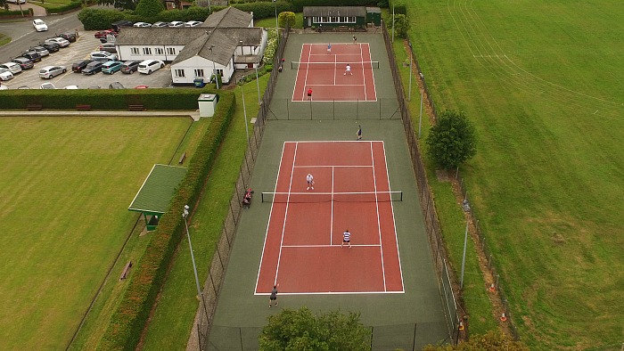 wistaston tennis club aerial view, by Jonathan White