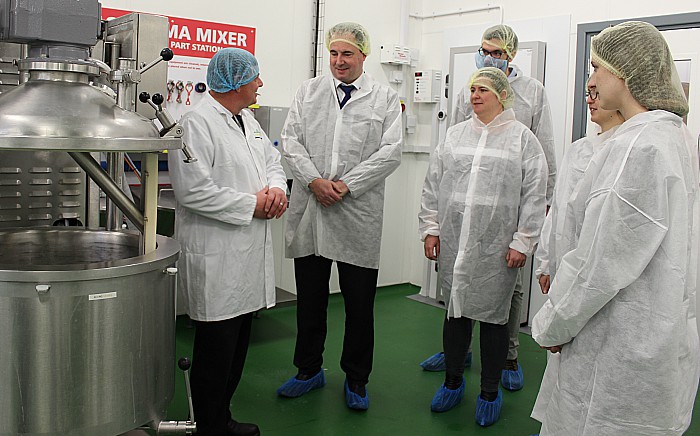 Agri-Tech West delegates at Reaseheath food hall