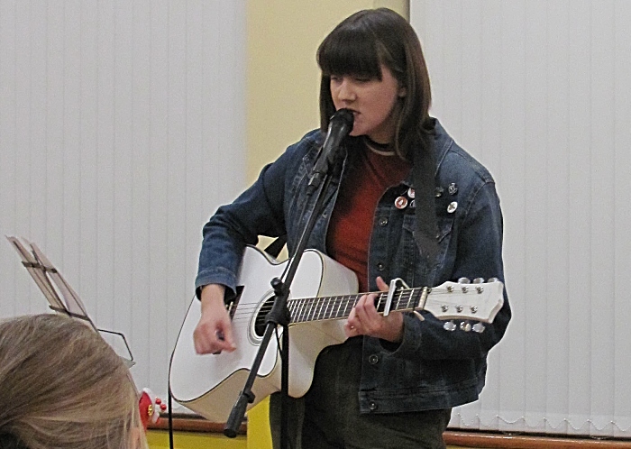 Alana Scott performs at the concert - community council