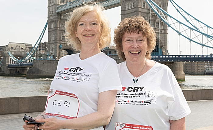 CRY Heart of London - Alison Howells (right) pictured with sister-in-law Leah Gilmore (1)