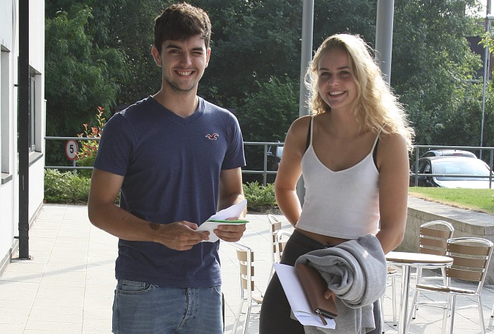 All smiles from Tom Fitzsimons and Amelia Penn