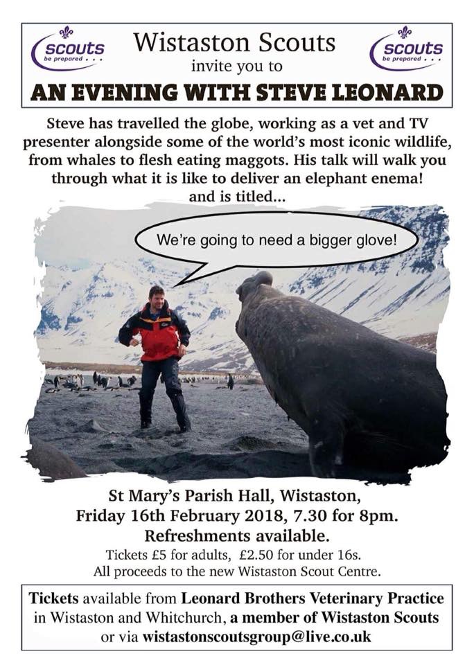 An evening with Steve Leonard – Fri 16 Feb 2018 - poster