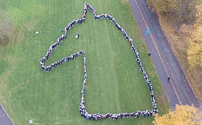 Animal students at Reaseheath at Remembrance event