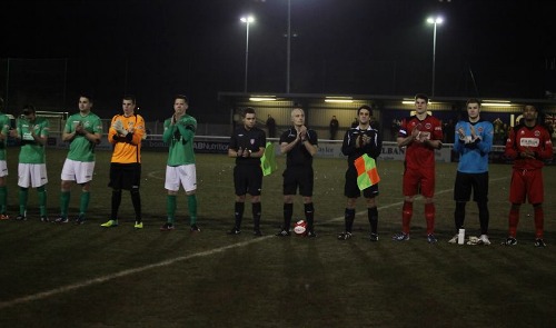 Applause for Frank Hope at Nantwich Town