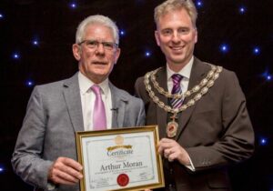 Nantwich Cllr Arthur Moran celebrates 30 years’ service