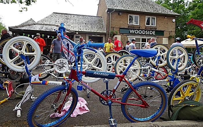 BMX bikes parked at The Woodside (1)