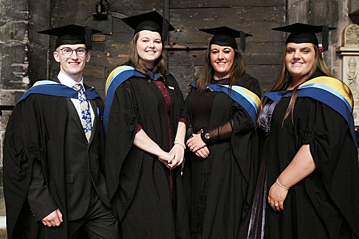 BSc Business Events Jonathan Ellams, Hannah Britland, Cheryl Wady, Corryn Mason 