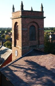 Bell tower of St Mary's church in Wistaston