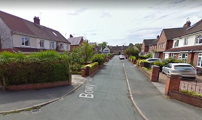 Bowyer Avenue Nantwich, pic by Google Street Maps