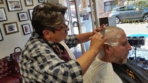 Nantwich man braves the shave for Macmillan Cancer Support