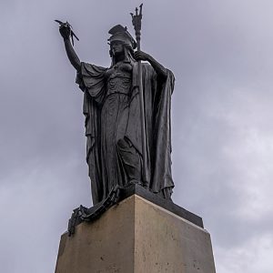 Britannia sculpture Crewe war memorial