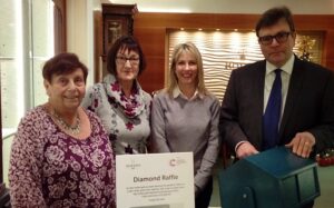 Nantwich jeweller’s diamond donation raises £4,000 for Cancer Research