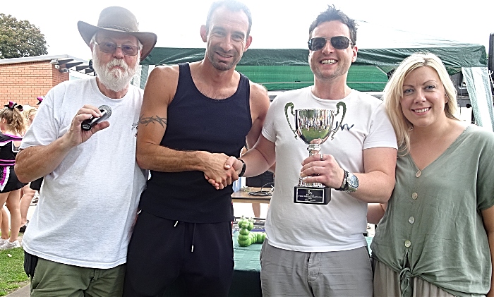 Championship trophy for Most Worms was won by Sam & Ollie Dobson who receive trophy from Danny Higginbotham and Mike Forster (1)