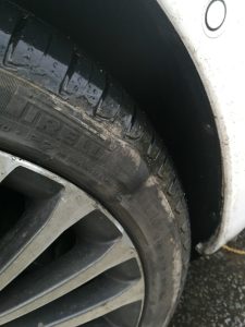 Damaged wheel - Cheshire East pothole claim 1