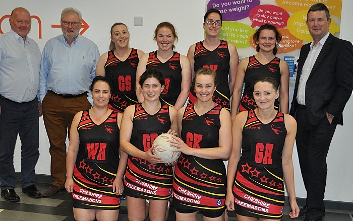 Cheshire Freemasons fund Scorpions Ladies Netball Kit