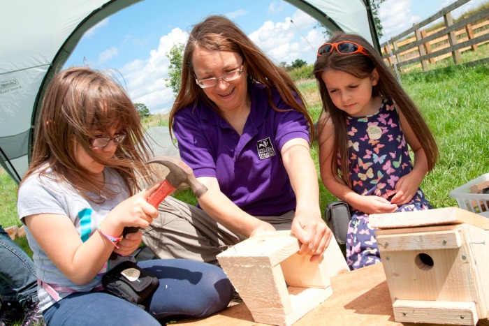 Cheshire Wildlife Trust hosts free Open Farm Sunday event - bird boxes (c) Tom Marshall 12.05.15.