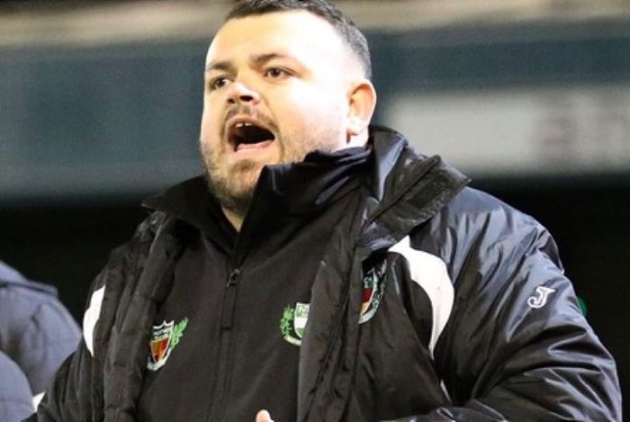 Chris Broad, manager of Nantwich Town Ladies first team