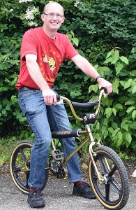 Chris White on his Raleigh Super Tuff Burner