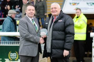 Nantwich Town’s Clive Jackson receives long service award